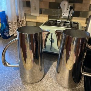 Stainless steel water pitcher